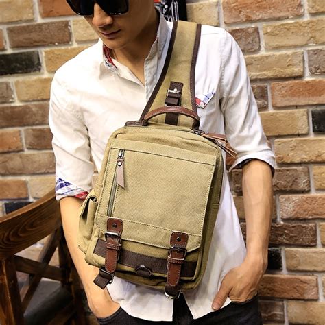 Mens Luxury Canvas Backpacks With