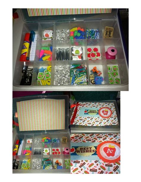 Teacher Box With Goodies Back To School Crafts School Crafts