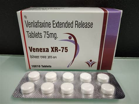 venlafaxine extended release tablets 75 mg packaging size 10 x 10 rs 95 strip id 23302995230