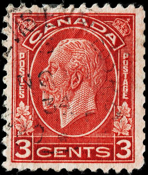 Modern printing techniques mean sharp images. old Canadian postage stamp Photograph by James Hill