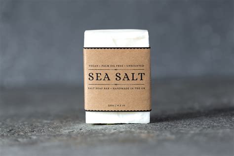 Sea Salt Soap Handmade Unscented Vegan Soap