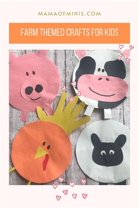 Farm Crafts For Kids 4 Different Farm Animal Theme Crafts