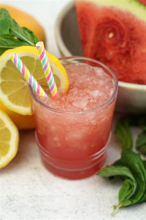 Watermelon Lemonade Slushie Mildly Meandering