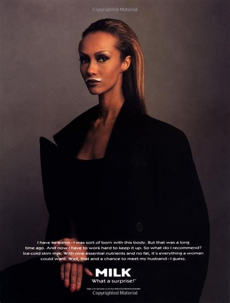Iman By Annie Leibovitz For Got Milk Campaign 1995 Milk Magazine