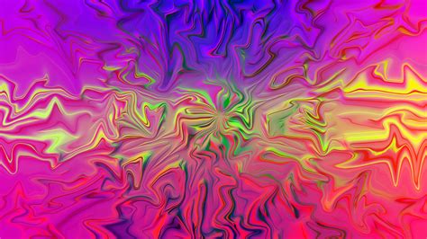 Purple Light Green Pink Colorful Digital Art Hd Abstract Wallpapers