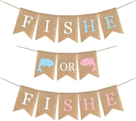 Gender Reveal Party Decorations Fishe Or Fishe Fish Theme