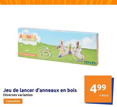 Jeu De Lancer D Anneaux En Bois Aanbieding Bij Action Folders Nl