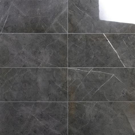 Ivy Hill Tile Marmo Dark Gray 1181 In X 2362 In Polished Marble