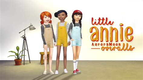 Sims 4 Ccs The Best Overalls For Kids By Auroramoonsims