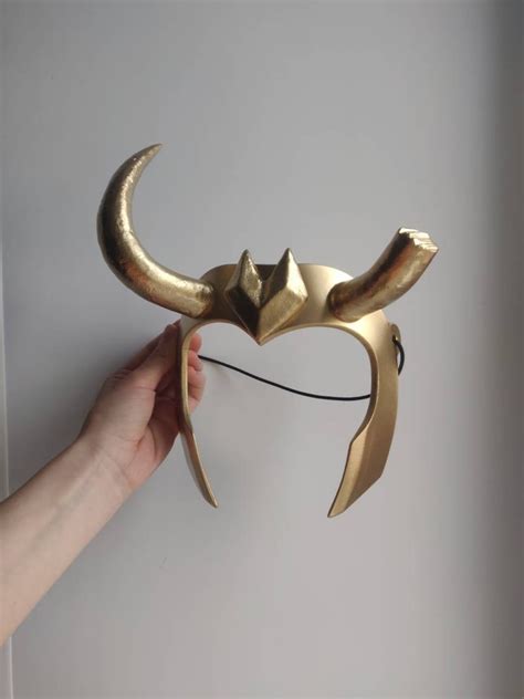 Loki Headpiece Horns Mask Cosplay Inspired Marvel Etsy