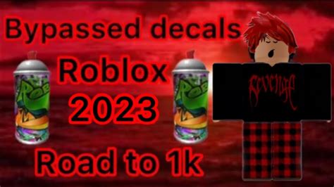 🔥bypassed Decals🔥working Roblox 2023 🔥 Youtube