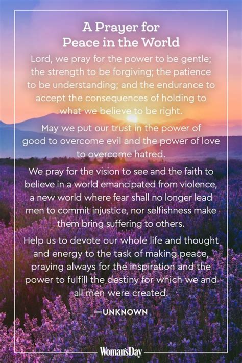 20 Prayers For Peace That Will Heal Your Mind Body And Soul Prayer