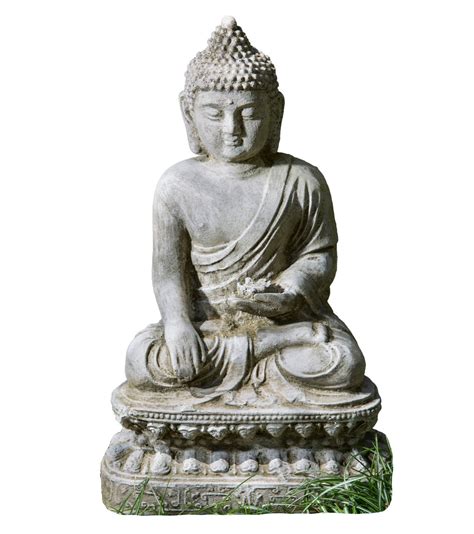 Buddha On Lotus Flower Throne Statues Dharmacrafts