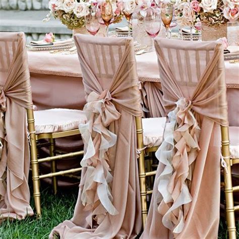 There are countless ways in which to tie a sash around a chair. Ruffle Chair Sash DIY | Chloe and Armando's Wedding!