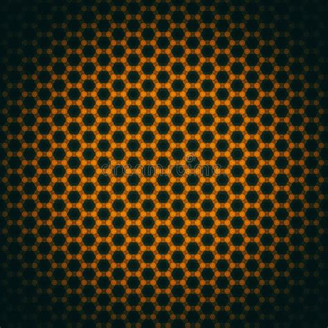 Abstract Honeycombs Seamless Background Pattern Stock Illustration