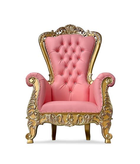 Aspen Throne Gold Pink Chiseled Perfections Silla De
