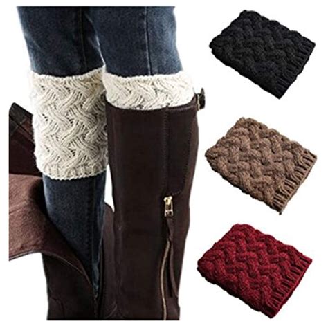 A blog about free loom knitting patterns, loom knitting instruction, tutorials, recipes and crafting. 4 Pairs Women Winter Leg Warmer Crochet Knit Boot Cuffs ...