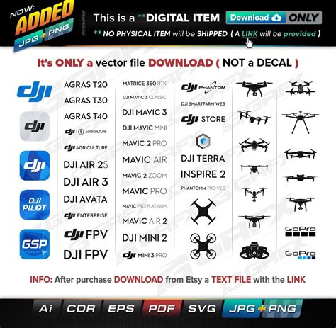 50 Dji Drones Logos Bonus Vectors Ai Cdr Eps Pdf Svg Instant