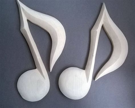 Wooden Music Notes Music Notes Wood Wooden Music Note Music Etsy