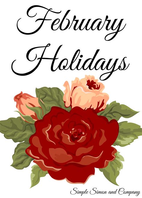 Old friends, new friends week is the third week of may. February Holidays & Days to Celebrate - Simple Simon and ...