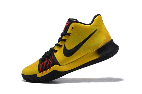 Bruce Lee Nike Kyrie 3 Mamba Mentality Tour Yellowblack Basketball
