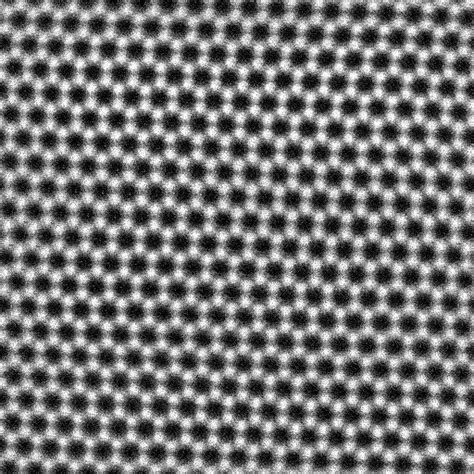 Scanning Transmission Electron Microscope Image Showing The Hexagonal