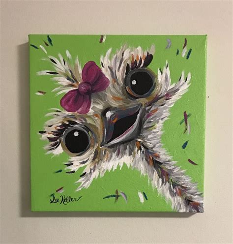 We did not find results for: Ostrich Painting custom colorful fun animal art painting ...