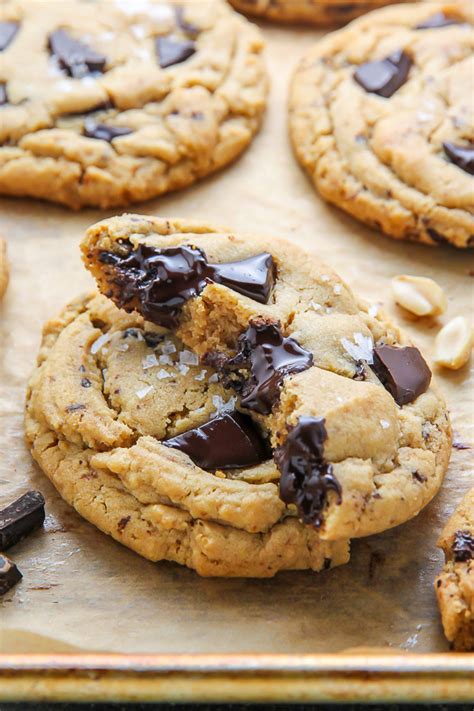 Soft Batch Chocolate Chunk Peanut Butter Cookies Baker By Nature