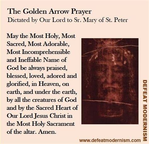 The Golden Arrow Prayer ༺ ༻ Pray Without Ceasing ༺ ༻ Pinterest