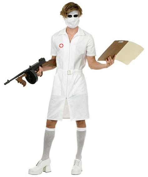 Nurse Twisted Adult Costume Men Nurse Costumes
