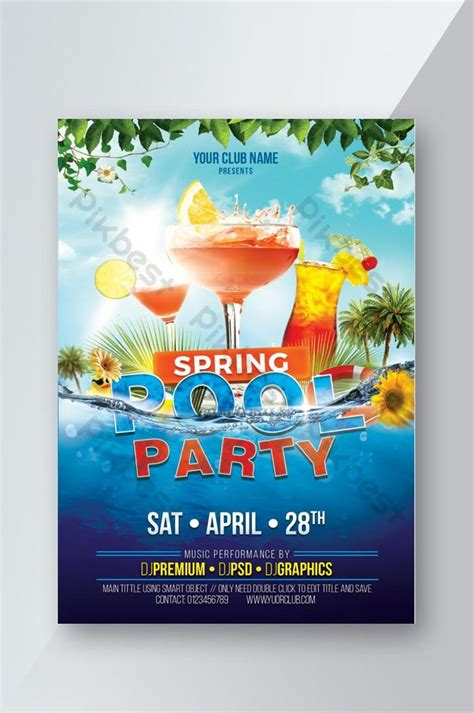 Free Pool Party Flyer Templates