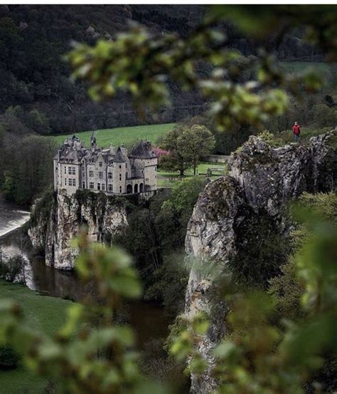 Walzin Castle On The Lesse River Belgique Luxembourg