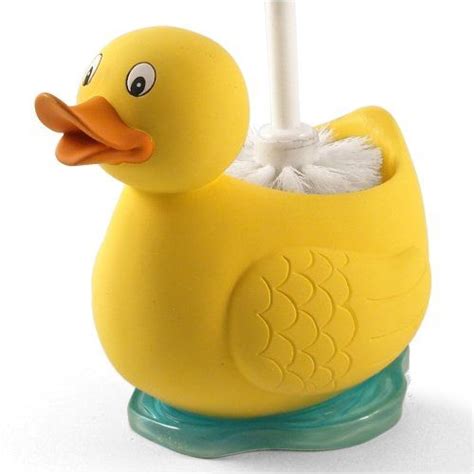 Duck Toilet Brush Holder Yellow Rubber Ducky Toilet Brush Holder With