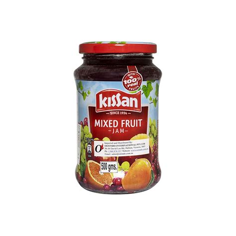 kissan jam mixed fruit 500g bottle grocery and gourmet foods