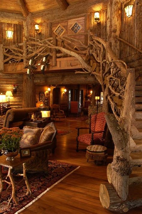 Amazing Log Cabin Interiors National Land Realty Blog