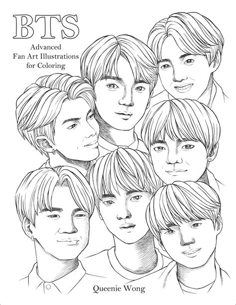 Bts Advanced Fan Art Illustrations Coloring Page ColoringBay