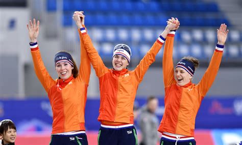 Golden Girls Three More Dutch Titles At The World Speed Skating Event