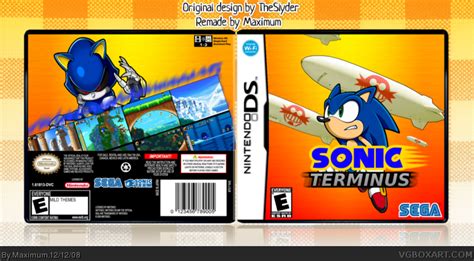 Sonic Terminus Nintendo Ds Box Art Cover By Maximum