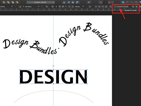 Warp Text Effect In Affinity Designer Design Bundles