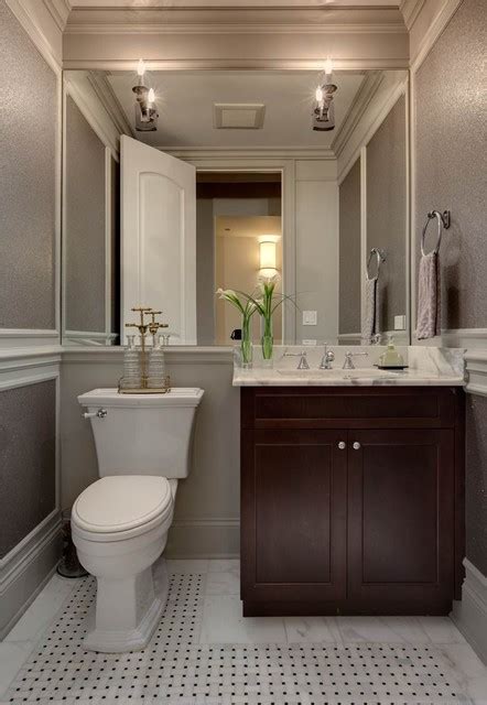 Lincoln Park Row Home Transitional Powder Room Chicago By Randy