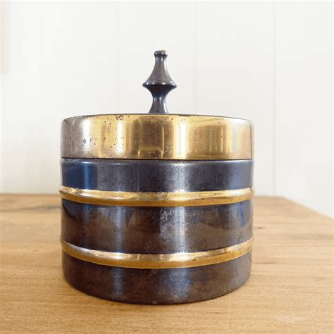 Metal And Brass Trinket Box Boxwood And Spruce