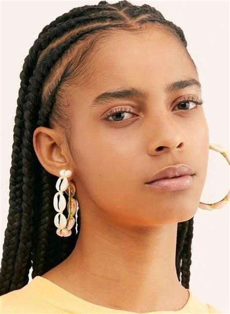 Pin By Anna Paula On Braids In Feed In Braids Hairstyles Cute