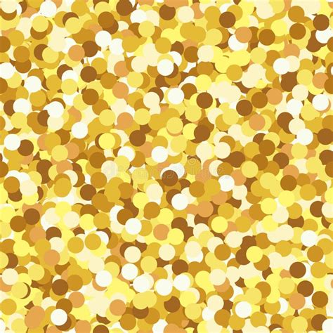 Shining Gold Glitter Texture Vector Seamless Pattern Sparkle Glitter