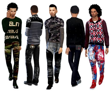 Jeans Baggy Straight And Designer At Dreaming 4 Sims
