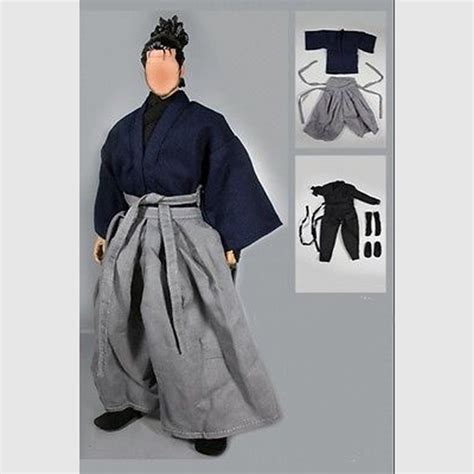 16 Japanese Traditional Samurai Male Clothing Sets For 12 Man Figure