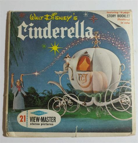 1965 View Master Walt Disneys Cinderella B318 3 Reel Set Booklet