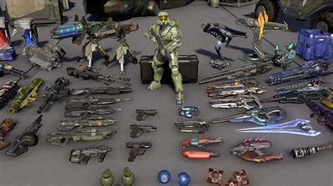 Halo 5 All Weapons And Req Variants Reloads Idle Animations And