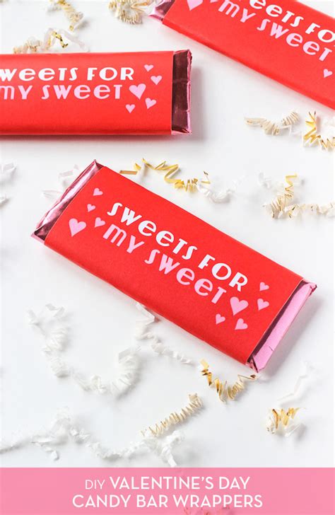 Choose from a variety of valentine's day labels for candy bars, lollipop covers and treat labels. Free Printable: V-Day Candy Bar Wrappers - The Crafted Life