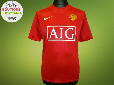 Manchester United Nike Home 2007 2009 S H173 Soccer Football Shirt