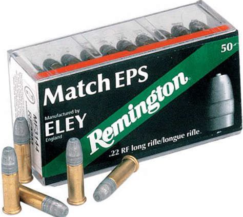 Remington Eley 22lr Match Eps 40 Grain Lrn 50 Rds Ammunition Re22eps